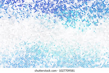 Dark BLUE vector polygonal illustration consisting of rectangles. Rectangular design for your business. Creative geometric background in origami style with gradient.