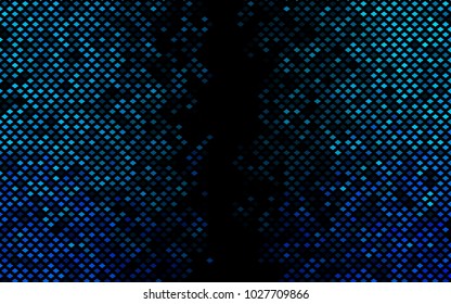 Dark BLUE vector polygonal illustration consisting of rectangles. Rectangular design for your business. Creative geometric background in origami style with gradient.