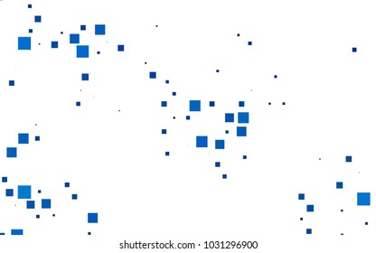 Dark BLUE vector polygonal illustration, which consist of rectangles. Rectangular pattern for your business design. Geometric background in Origami style with gradient. 