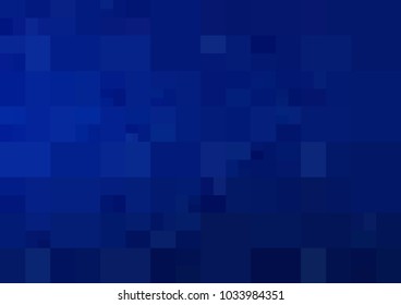 DARK BLUE vector polygonal illustration, which consist of rectangles. Rectangular design for your business. Creative geometric background in Origami style with gradient