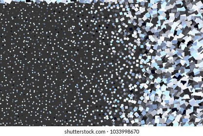 Dark BLUE vector polygonal illustration consisting of rectangles. Rectangular design for your business. Creative geometric background in origami style with gradient.
