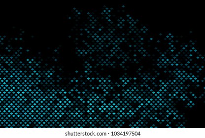 Dark BLUE vector polygonal illustration consisting of rectangles. Rectangular design for your business. Creative geometric background in origami style with gradient.