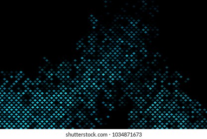 Dark BLUE vector polygonal illustration, which consist of rectangles. Rectangular pattern for your business design. Geometric background in Origami style with gradient. 