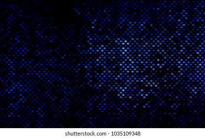 Dark BLUE vector polygonal illustration, which consist of rectangles. Rectangular pattern for your business design. Geometric background in Origami style with gradient. 