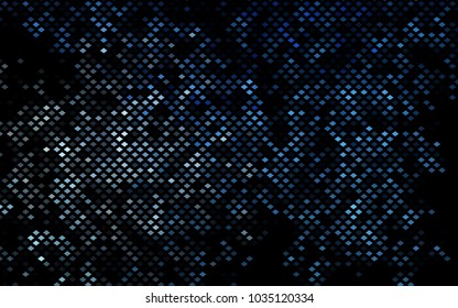 Dark BLUE vector polygonal illustration consisting of rectangles. Rectangular design for your business. Creative geometric background in origami style with gradient.