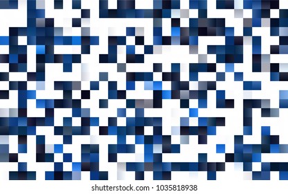 Dark BLUE vector polygonal illustration consisting of rectangles. Rectangular design for your business. Creative geometric background in origami style with gradient.