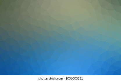DARK BLUE vector polygonal illustration, which consist of triangles. Triangular design for your business. Creative geometric background in Origami style with gradient