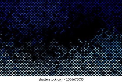 Dark BLUE vector polygonal illustration consisting of rectangles. Rectangular design for your business. Creative geometric background in origami style with gradient.
