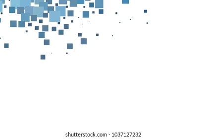 Dark BLUE vector polygonal illustration, which consist of rectangles. Rectangular pattern for your business design. Geometric background in Origami style with gradient. 