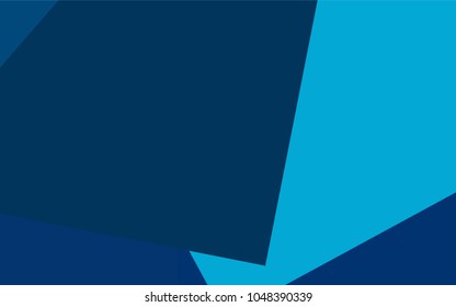 Dark BLUE vector polygonal illustration consisting of rectangles. Rectangular design for your business. Creative geometric background in origami style with gradient.