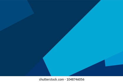 Dark BLUE vector polygonal illustration consisting of rectangles. Rectangular design for your business. Creative geometric background in origami style with gradient.