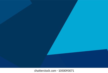 Dark BLUE vector polygonal illustration consisting of rectangles. Rectangular design for your business. Creative geometric background in origami style with gradient.