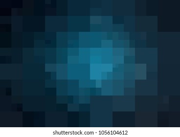 DARK BLUE vector polygonal illustration, which consist of rectangles. Rectangular pattern for your business design. Geometric background in Origami style with gradient. 