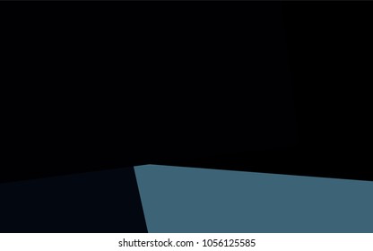 Dark BLUE vector polygonal illustration, which consist of rectangles. Rectangular pattern for your business design. Geometric background in Origami style with gradient. 