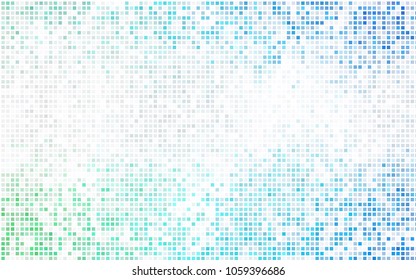 Dark BLUE vector polygonal illustration, which consist of rectangles. Rectangular pattern for your business design. Geometric background in Origami style with gradient. 