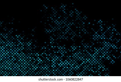 Dark BLUE vector polygonal illustration, which consist of rectangles. Rectangular pattern for your business design. Geometric background in Origami style with gradient. 