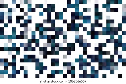 Dark BLUE vector polygonal illustration consisting of rectangles. Rectangular design for your business. Creative geometric background in origami style with gradient.