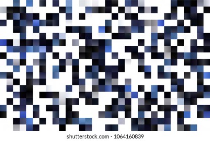 Dark BLUE vector polygonal illustration consisting of rectangles. Rectangular design for your business. Creative geometric background in origami style with gradient.