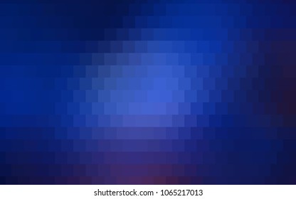 Dark BLUE vector polygonal illustration consisting of rectangles. Rectangular design for your business. Creative geometric background in origami style with gradient.