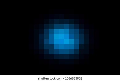Dark BLUE vector polygonal illustration consisting of rectangles. Rectangular design for your business. Creative geometric background in origami style with gradient.