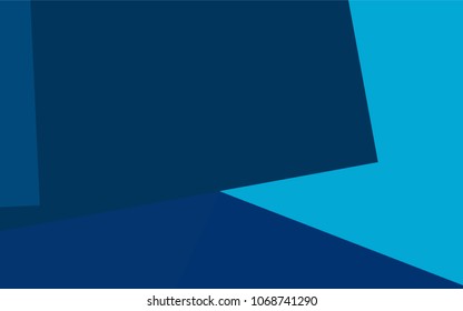 Dark BLUE vector polygonal illustration consisting of rectangles. Rectangular design for your business. Creative geometric background in origami style with gradient.