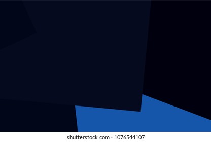 Dark BLUE vector polygonal illustration consisting of rectangles. Rectangular design for your business. Creative geometric background in origami style with gradient.