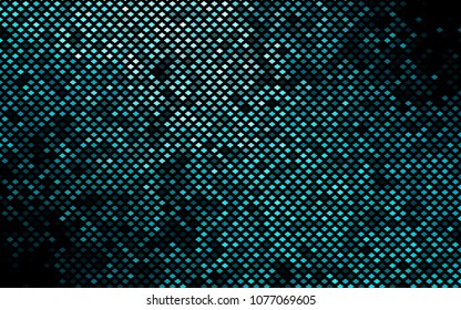 Dark BLUE vector polygonal illustration, which consist of rectangles. Rectangular pattern for your business design. Geometric background in Origami style with gradient. 