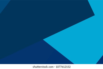 Dark BLUE vector polygonal illustration consisting of rectangles. Rectangular design for your business. Creative geometric background in origami style with gradient.