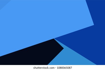 Dark BLUE vector polygonal illustration consisting of rectangles. Rectangular design for your business. Creative geometric background in origami style with gradient.