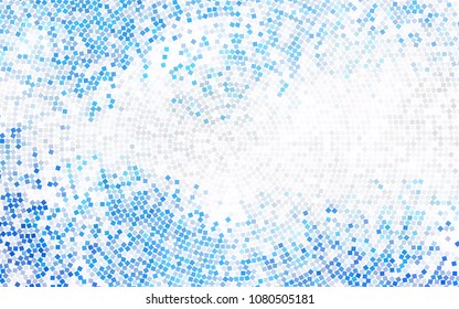 Dark BLUE vector polygonal illustration consisting of rectangles. Rectangular design for your business. Creative geometric background in origami style with gradient.