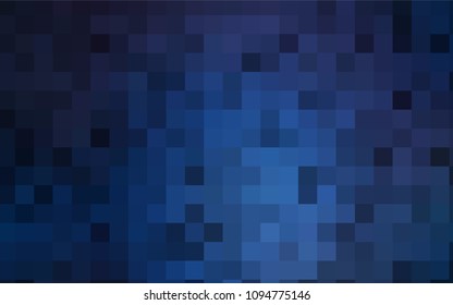 Dark BLUE vector polygonal illustration consisting of rectangles. Rectangular design for your business. Creative geometric background in origami style with gradient.