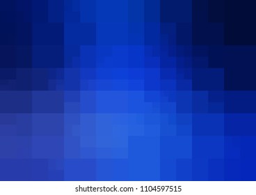 DARK BLUE vector polygonal illustration, which consist of rectangles. Rectangular design for your business. Creative geometric background in Origami style with gradient