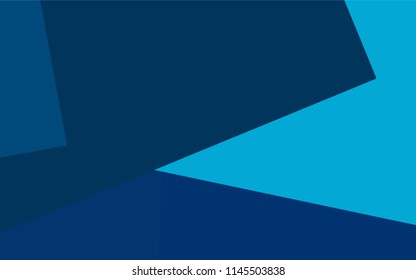 Dark BLUE vector polygonal illustration, which consist of rectangles. Rectangular pattern for your business design. Geometric background in Origami style with gradient. 