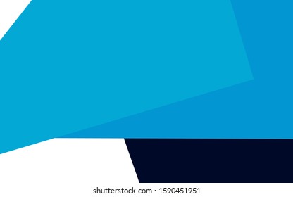 Dark BLUE vector polygonal illustration, which consist of rectangles. Rectangular pattern for your business design. Geometric background in Origami style with gradient. 