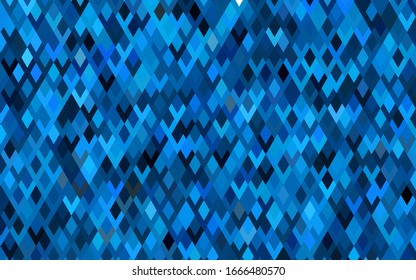 Ilustración poligonal vector azul oscuro, que consiste en rectángulos. Patrón rectangular para el diseño de su empresa. Fondo geométrico en estilo Origami con degradado. 