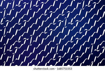DARK BLUE vector polygonal illustration, which consist of triangles. Triangular pattern for your business design. Geometric background in Origami style with gradient.