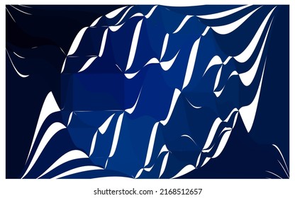 Ilustración poligonal vectorial AZUL OSCURO, que consiste en triángulos con una piedra gemela en el centro. Diseño triangular de un enorme diamante para tu negocio. Fondo geométrico creativo de las gemas.