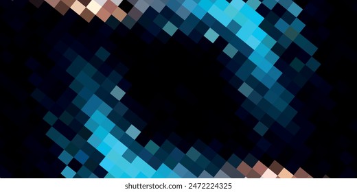 DARK BLUE vector polygonal illustration, which consist of triangles. Triangular design for your business.