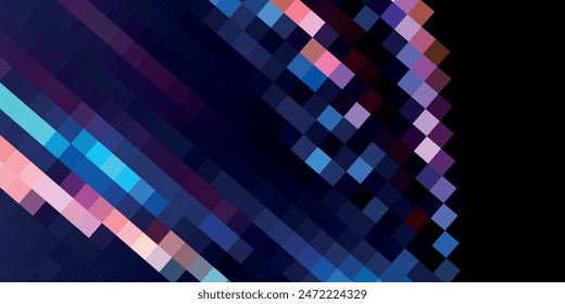 DARK BLUE vector polygonal illustration, which consist of triangles. Triangular design for your business.