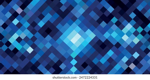 DARK BLUE vector polygonal illustration, which consist of triangles. Triangular design for your business.