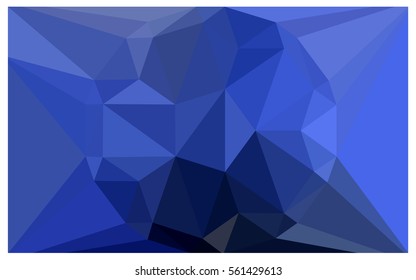 DARK BLUE vector polygonal illustration, which consist of triangles with a gemstone in center. Triangular design of a huge diamond for your business. Creative geometric background of gems.