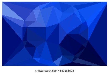 DARK BLUE vector polygonal illustration, which consist of triangles with a gemstone in center. Triangular design of a huge diamond for your business. Creative geometric background of gems.