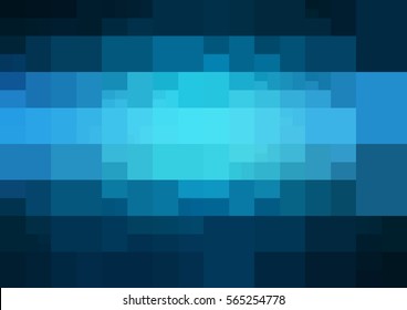Dark blue vector polygonal illustration, which consist of rectangles. Rectangular pattern for your business design. Geometric background in Origami style with gradient. 