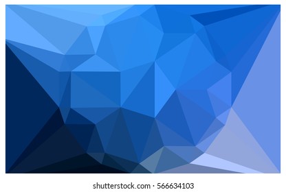 DARK BLUE vector polygonal illustration, which consist of triangles with a gemstone in center. Triangular design of a huge diamond for your business. Creative geometric background of gems.