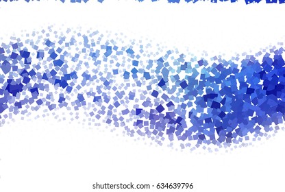 Dark BLUE vector polygonal illustration consisting of rectangles. Rectangular design for your business. Creative geometric background in origami style with gradient.