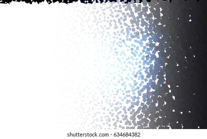 Dark BLUE vector polygonal illustration consisting of rectangles. Rectangular design for your business. Creative geometric background in origami style with gradient.