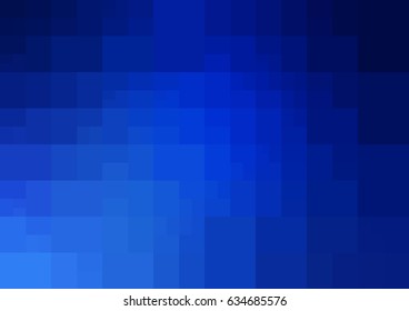 DARK BLUE vector polygonal illustration, which consist of rectangles. Rectangular design for your business. Creative geometric background in Origami style with gradient