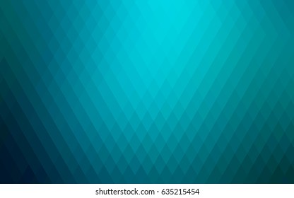 Dark BLUE vector polygonal illustration consisting of rectangles. Rectangular design for your business. Creative geometric background in origami style with gradient.