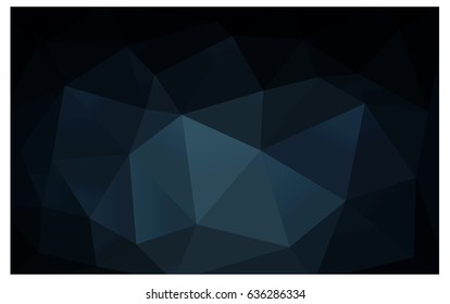 DARK BLUE vector polygonal illustration, which consist of triangles. Triangular design for your business. Creative geometric background in Origami style with gradient