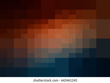 DARK BLUE vector polygonal illustration, which consist of rectangles. Rectangular pattern for your business design. Geometric background in Origami style with gradient. 